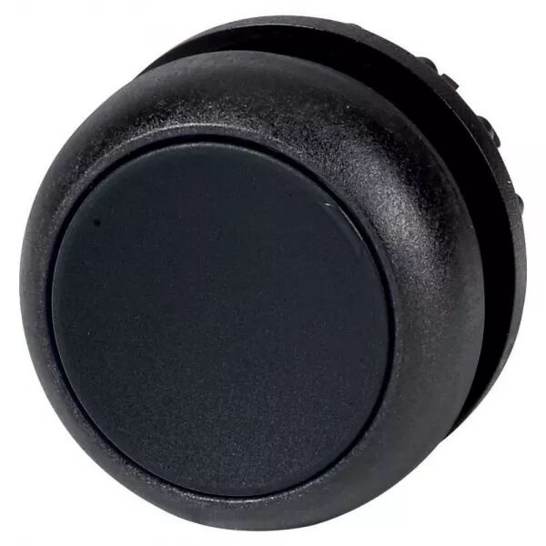 BOUTON-POUSSOIR, PLAT, NOIR, � RAPPEL