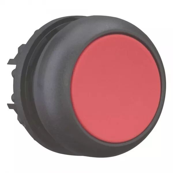 BOUTON-POUSSOIR, PLAT, ROUGE, � RAPPEL
