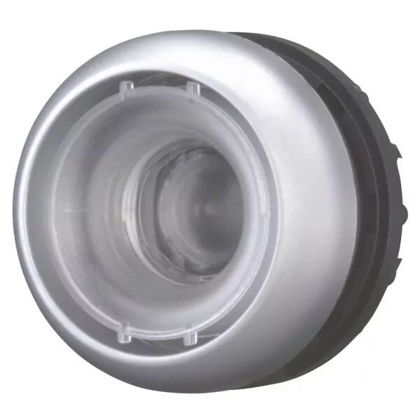 Bouton-poussoir, plat, sans �tiquette, � rappel (216602)