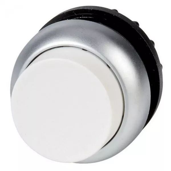 Bouton-poussoir, saillant, blanc, � accrochage (216665)