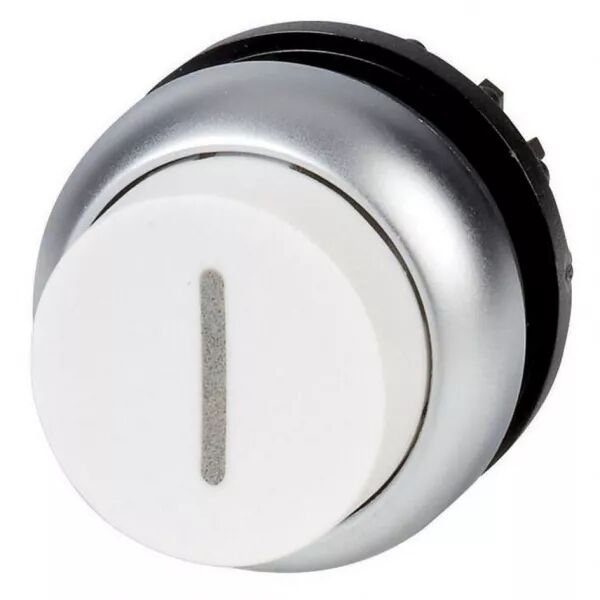 Bouton-poussoir, saillant, blanc I, � accrochage (216681)