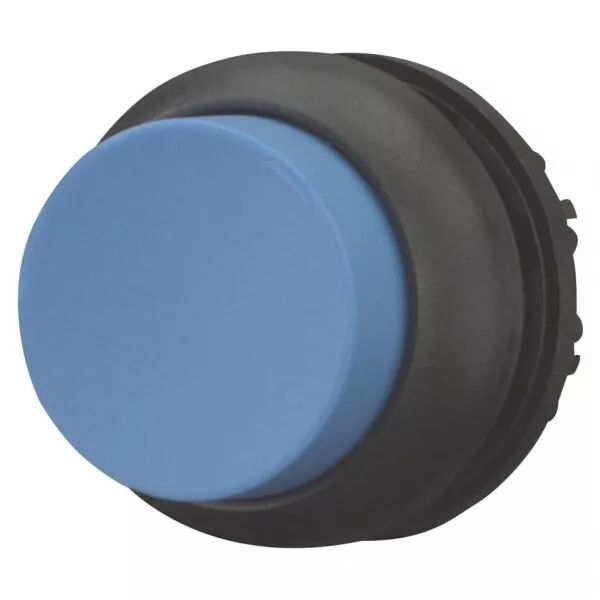Bouton-poussoir, saillant, bleu, � rappel (216650)