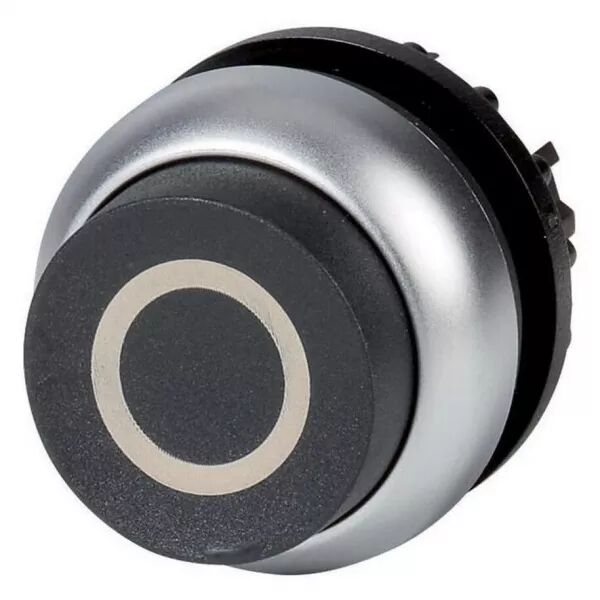 Bouton-poussoir, saillant, noir 0, � accrochage (216679)