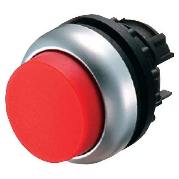Bouton-poussoir, saillant, rouge, � accrochage (216667)