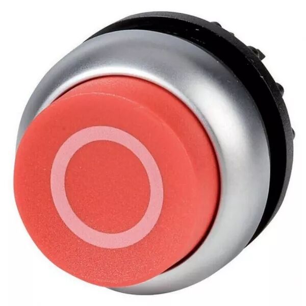 Bouton-poussoir, saillant, rouge 0, � rappel (216655)