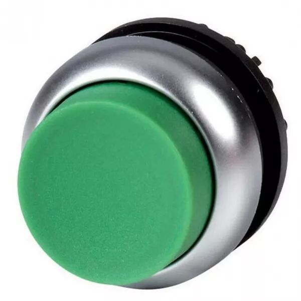 Bouton-poussoir, saillant, vert, � accrochage (216669)
