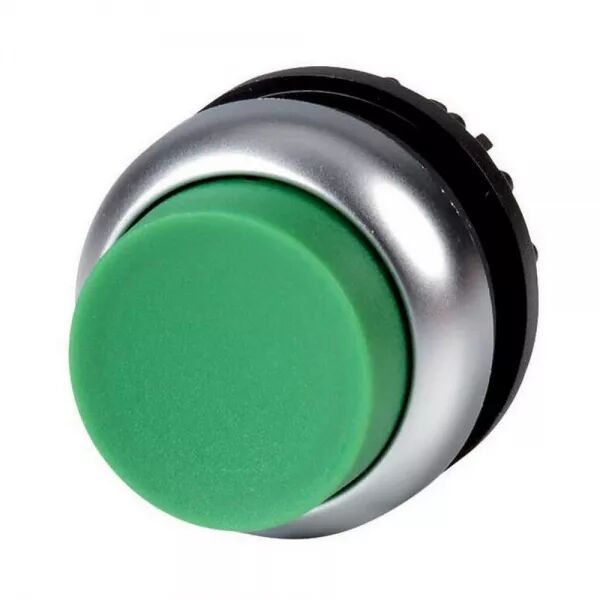 BOUTON-POUSSOIR, SAILLANT, VERT, � RAPPEL