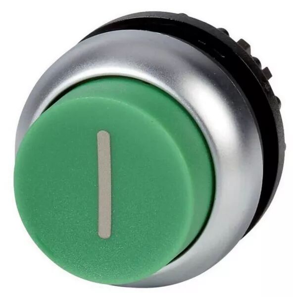 Bouton-poussoir, saillant, vert I, � accrochage (216677)