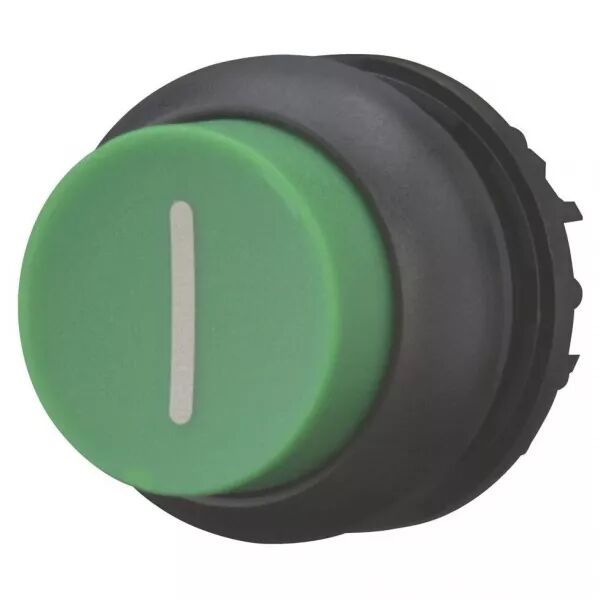 Bouton-poussoir, saillant, vert I, � accrochage (216678)
