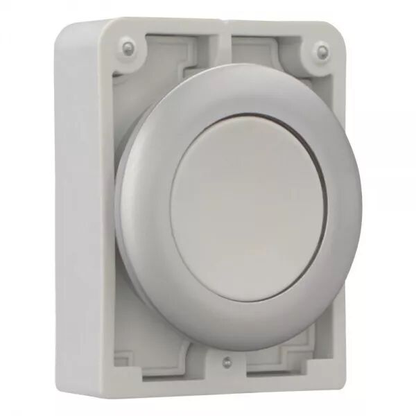 BOUTON POUSSOIR 30MM,FLUSH, A RAPPEL,GRIS, SANS INSCRIPTION