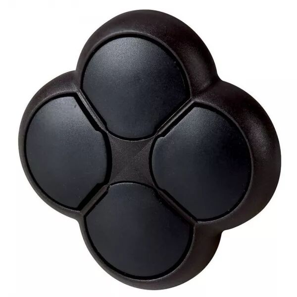 Bouton-poussoir 4 positions, noir, � rappel (279412)