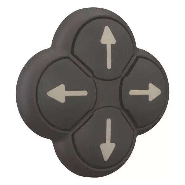 BOUTON-POUSSOIR 4 POSITIONS, NOIR/GRIS, VERROUILL�