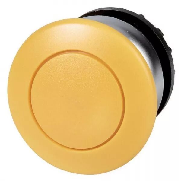 Bouton-poussoir coup de poing, jaune, � accrochage (216749)