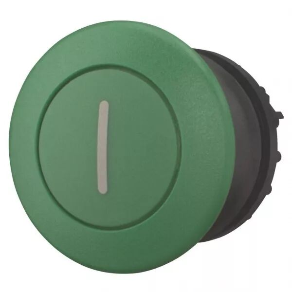Bouton-poussoir coup de poing, vert I, � accrochage (216754)