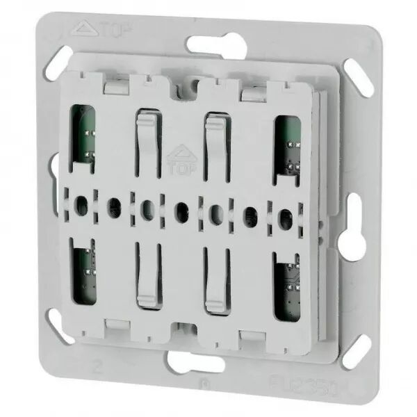 Bouton-poussoir double, radiofr�quence, 55x55mm (126030)