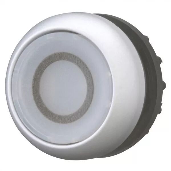 Bouton-poussoir lumineux, plat, blanc 0, � rappel (216940)