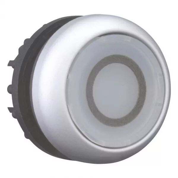 BOUTON-POUSSOIR LUMINEUX, PLAT, BLANC 0, � RAPPEL