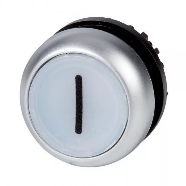 BOUTON-POUSSOIR LUMINEUX, PLAT, BLANC I, � ACCROCHAGE