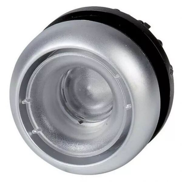 Bouton-poussoir lumineux, plat, sans �tiquette, � accrochage (216954)