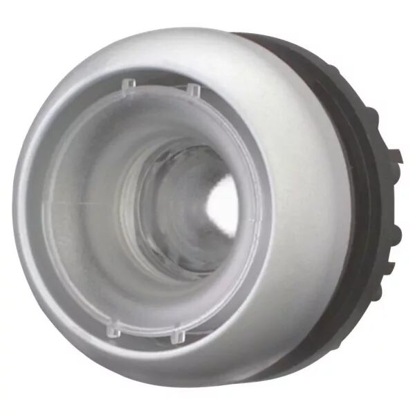 Bouton-poussoir lumineux, plat, sans �tiquette, � rappel (216933)