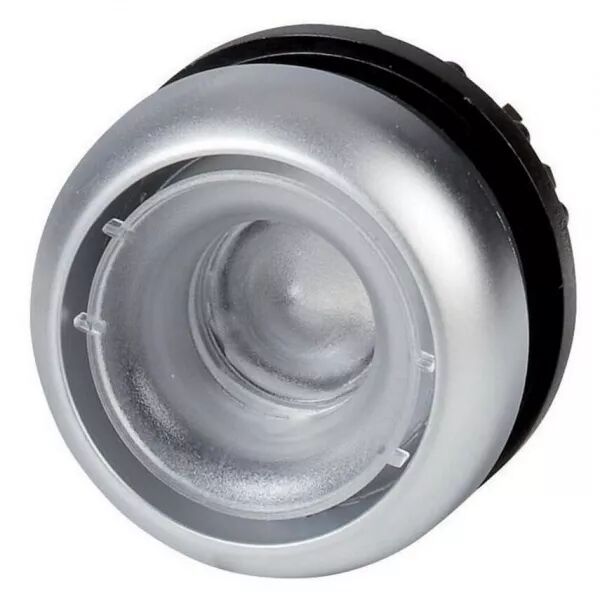 Bouton-poussoir lumineux, plat, sans �tiquette, � rappel (216934)