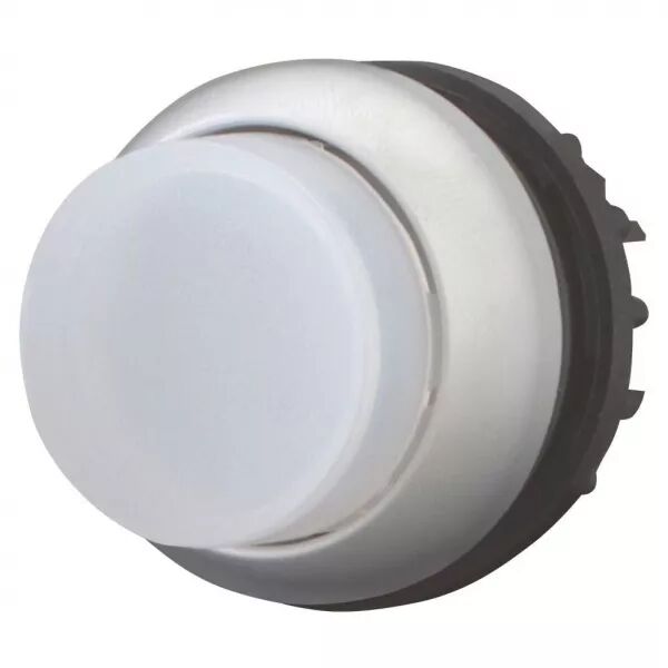 Bouton-poussoir lumineux, saillant, blanc, � rappel (216965)