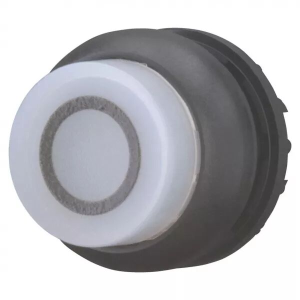 Bouton-poussoir lumineux, saillant, blanc 0, � rappel (216980)