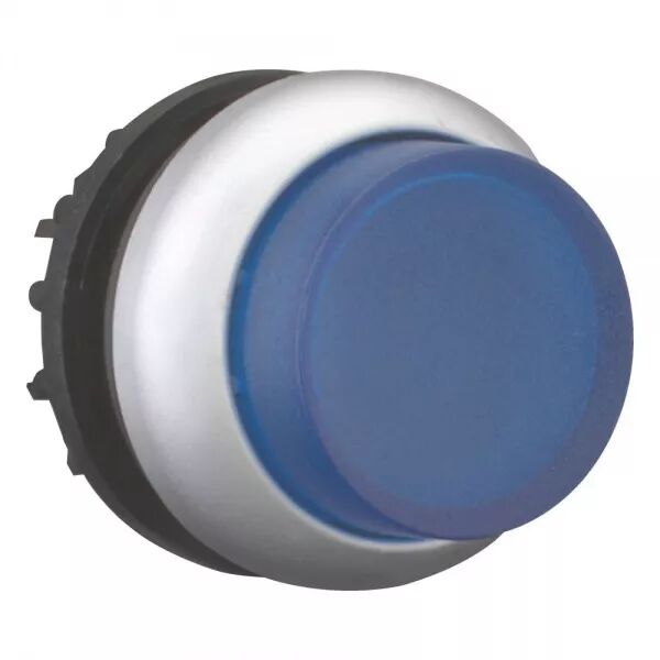 BOUTON-POUSSOIR LUMINEUX, SAILLANT, BLEU, � RAPPEL