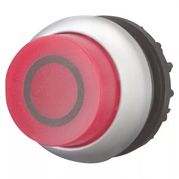 Bouton-poussoir lumineux, saillant, rouge 0, � rappel (216975)