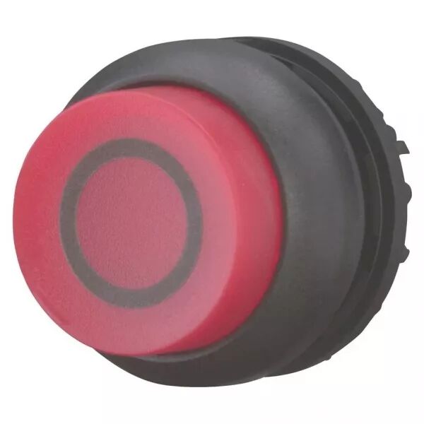 Bouton-poussoir lumineux, saillant, rouge 0, � rappel (216976)