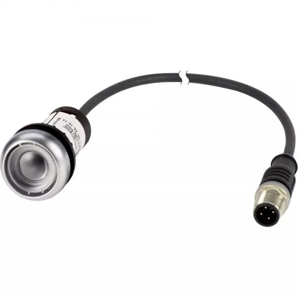 BOUTON-POUSSOIR SANS VERRINE, � ACCROCHAGE, 1 NC, C�BLE 1M ET CONNECTEUR M12A