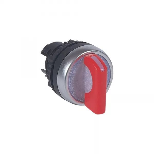 BOUTON TOURNANT LUM MANETTE ROUGE IP69 OSMOZ COMPO 2 POSITIONS FIXES - 45�