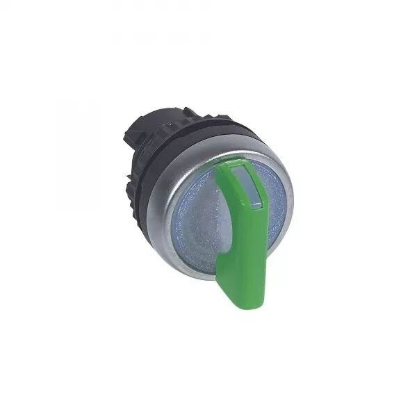 BOUTON TOURNANT LUM MANETTE VERTE IP69 OSMOZ COMPOSABLE - 2 POSITIONS FIXES 90�
