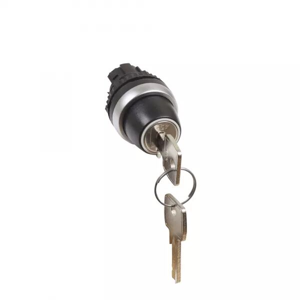 BOUTON TOURNANT NON LUM � CL� N�455 IP69 OSMOZ COMPO 2 POSITIONS FIXES - 45�