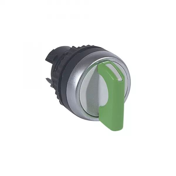 BOUTON TOURNANT NON LUM � MANETTE VERTE IP69 OSMOZ COMPO 3 POSITIONS FIXES 45�