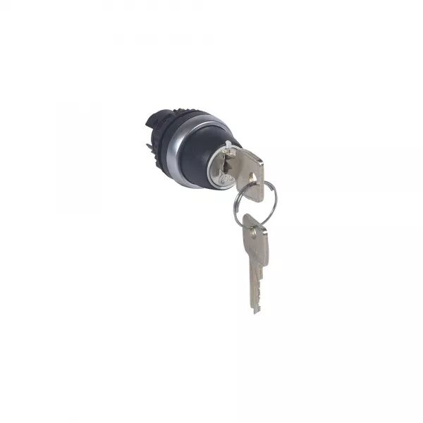 BOUTON TOURNANT NON LUM CL� N�455 IP69 OSMOZ COMPO 2 POSITIONS RAPPEL CENTRE 45�