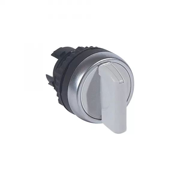 BOUTON TOURNANT NON LUMINEUX MANETTE GRISE IP66 OSMOZ COMPOSABLE - 2 POSITIONS