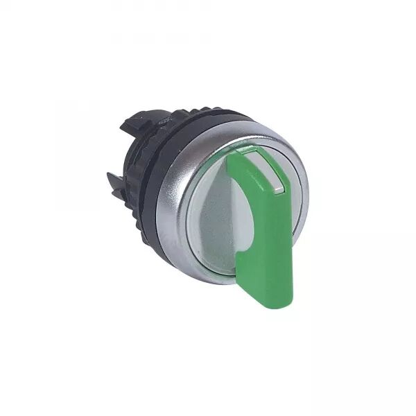 BOUTON TOURNANT NON LUMINEUX MANETTE VERTE IP66 OSMOZ COMPOSABLE - 2 POSITIONS