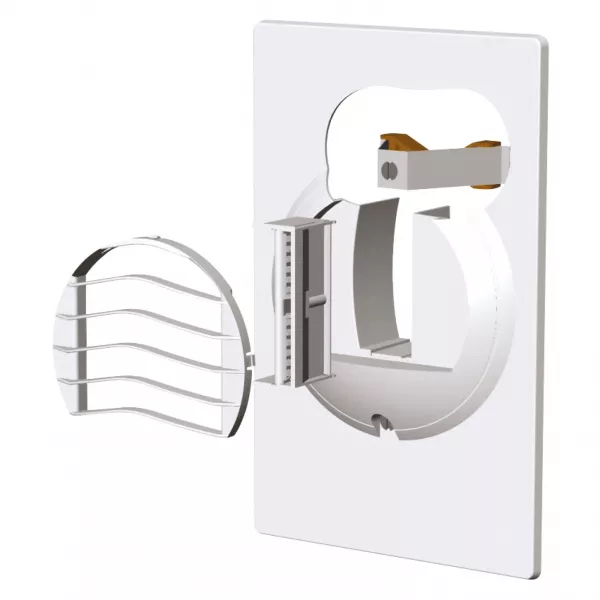 Br 30 - bouche platine WC autor�glable sp�cial r�novation 30 m3/h (525021)