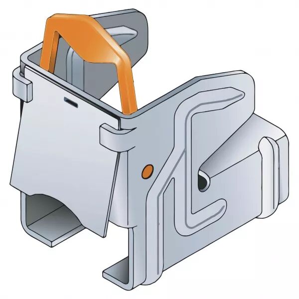 Bride crampon pour rail blocage automatique, plat 10-19mm. 6 pi�ces (869003)