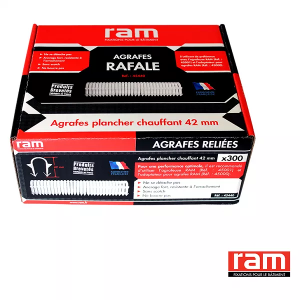 BTE 300 AGRAFES RELIEES 40mm (45440)