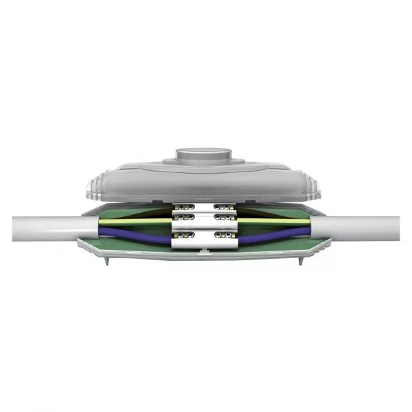 Bte de jonction et r�sine PU avec connecteur 5P. Cap. 5 x 1,5-10mm� (233006)