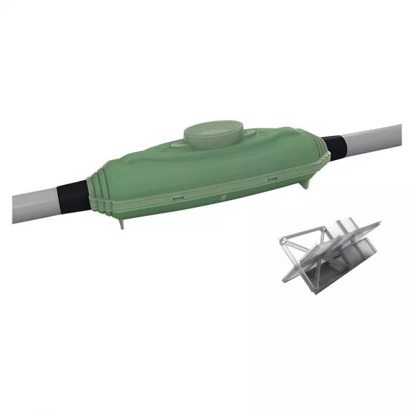 Bte de jonction et r�sine PU avec s�parateur. Cap. 1 x 25-185 ou 4 x 4-25mm� (233008)