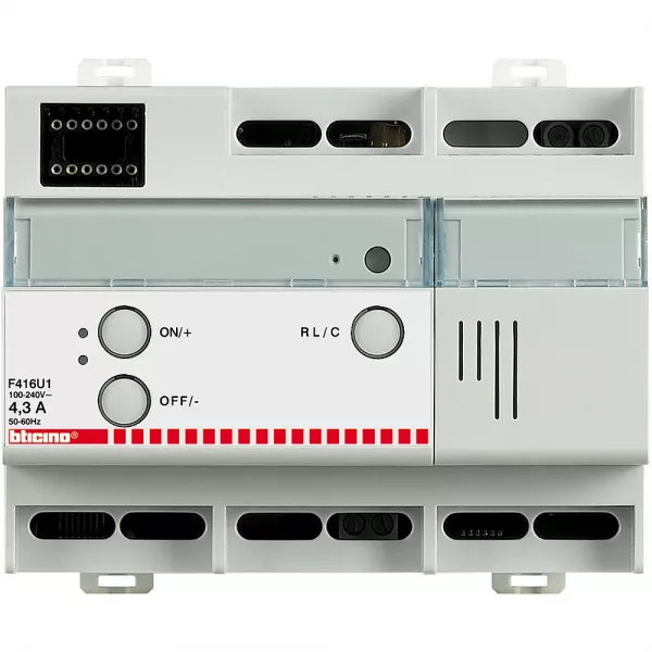 bticino-actionneur modulaire variateur 1 sortie 40w � 1000w myhome_up - 6 modules (f416u1)