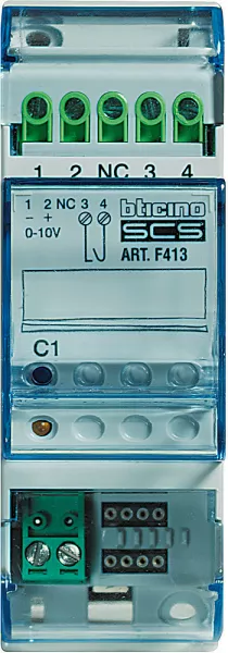 bticino-actionneur variateur modulaire myhome bus ballast/driver leds 460w maxi - 2 mod (f413n)