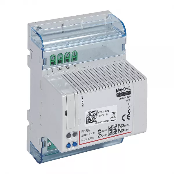 bticino-actionneur variateur modulaire universel myhome_up - 4 modules (f418u2)