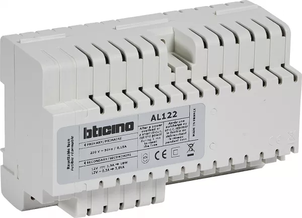 bticino-alimentation alternative et continue 230v et 12v= - 8 modules din (003889)