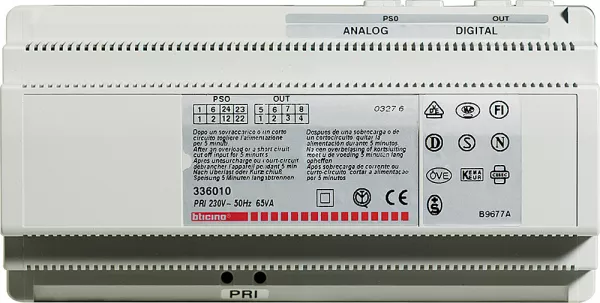 bticino-alimentation pour syst�me audio ou vid�o - 10 modules (336010)