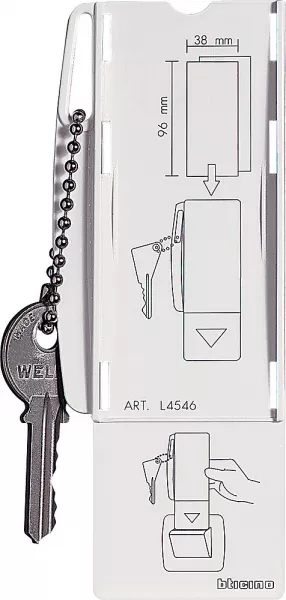 bticino-badge porte-cl� pour interrupteur � badge livinglight (l4546)