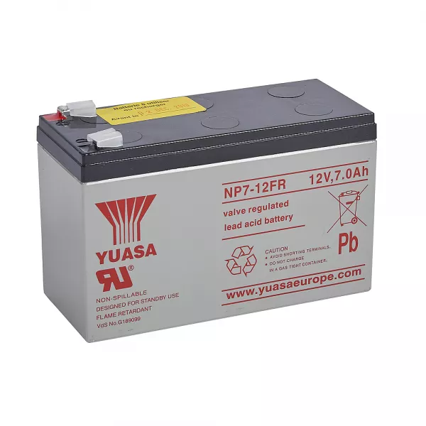bticino-batterie - 12volts - 7ah- dim : 151x100x65mm (004608)